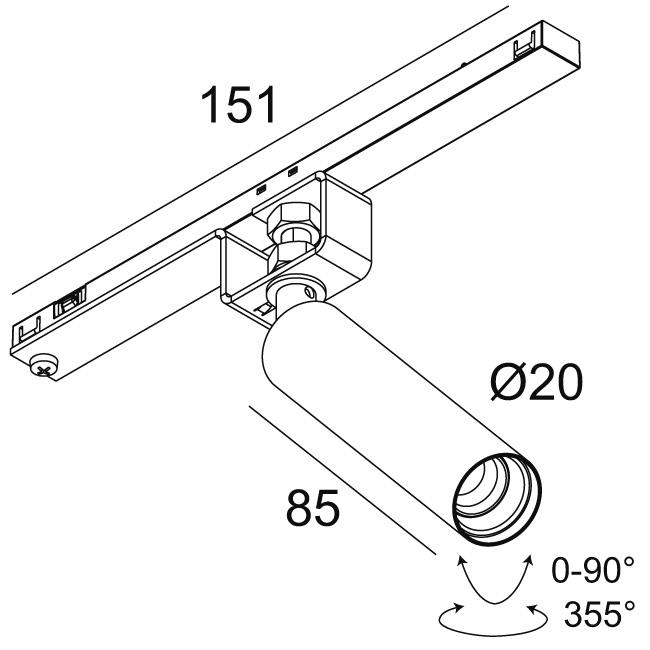 Afbeeldingen van SPL14 - UHO 92730 MDL B IP20 LED - 2700K - CRI90 - 30°