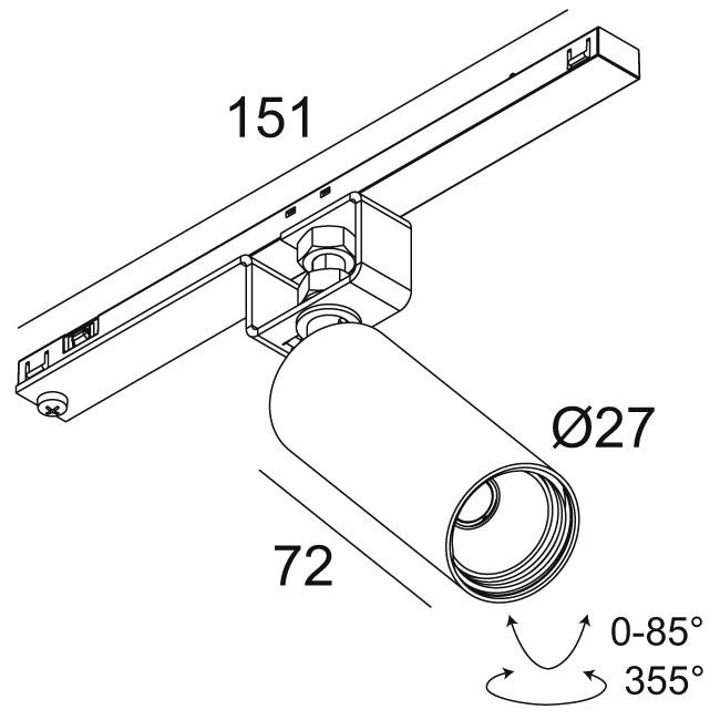 Afbeeldingen van SPL14 - SPY 27 92730 MDL B IP20 LED - 2700K - CRI90 - 30°