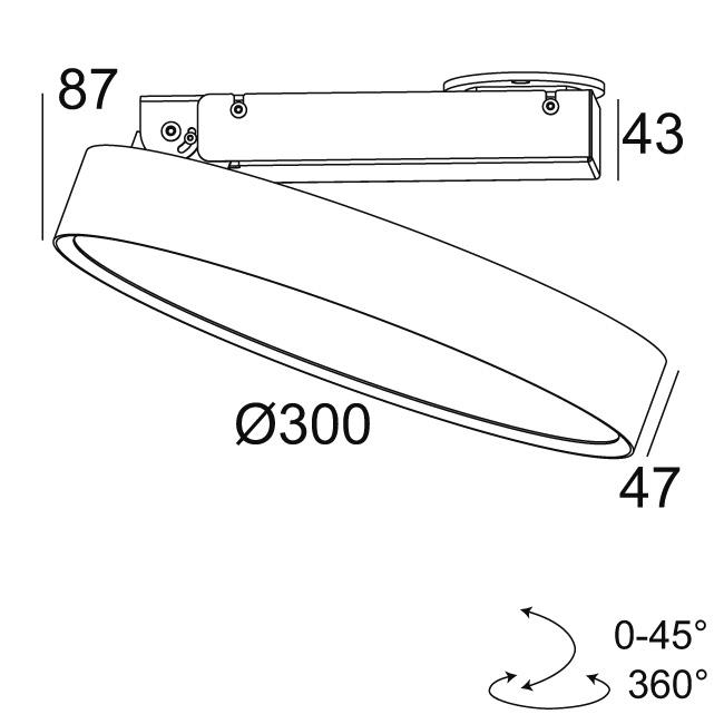 Afbeeldingen van MULTINOVA 30 PIVOT 930 B IP20 LED - 3000K - CRI90