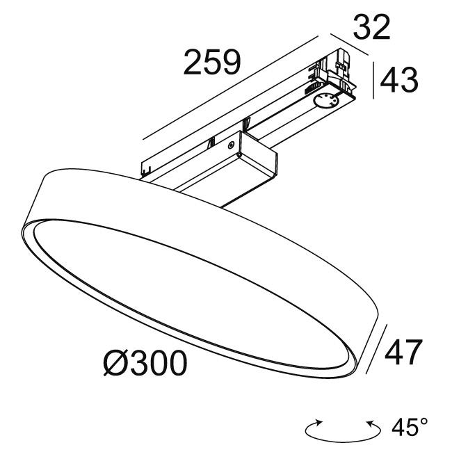 Afbeeldingen van MULTINOVA 30 PIVOT 930 ADM W IP20 LED - 3000K - CRI90