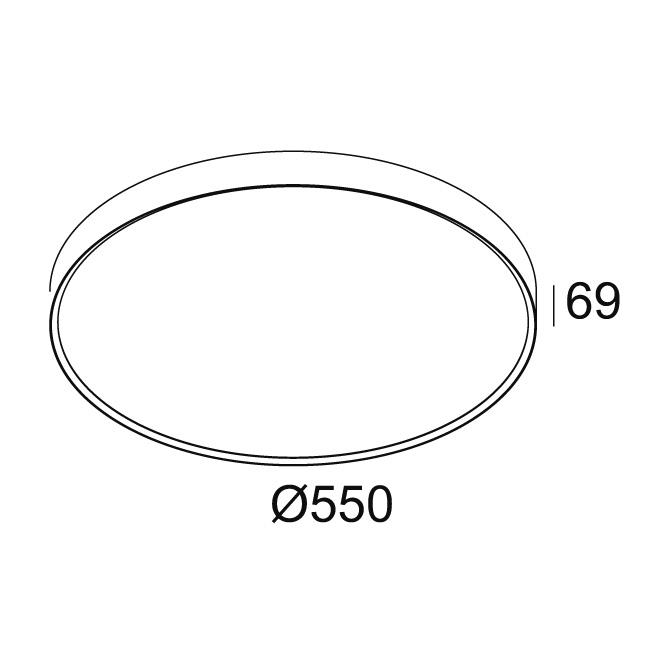 Afbeeldingen van MULTINOVA 55 DOWN-UP TW 930 DIM5 B IP20 LED - 2700K-6500K - CRI90