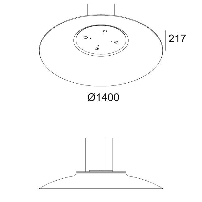 Afbeeldingen van ZOOVER 4CLIP 140 LIGHT GREY DIM5 IP20