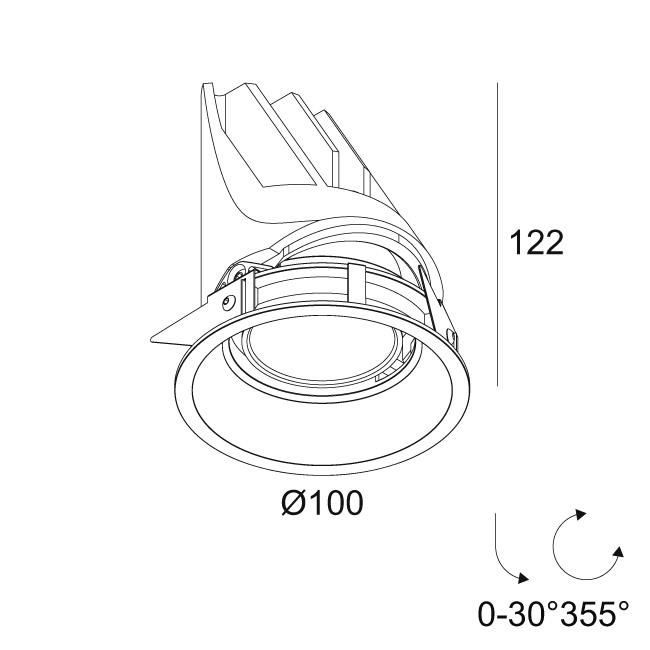 Afbeeldingen van ENTERO RD-M 92730 GC IP20 LED - 2700K - CRI90 - 30°