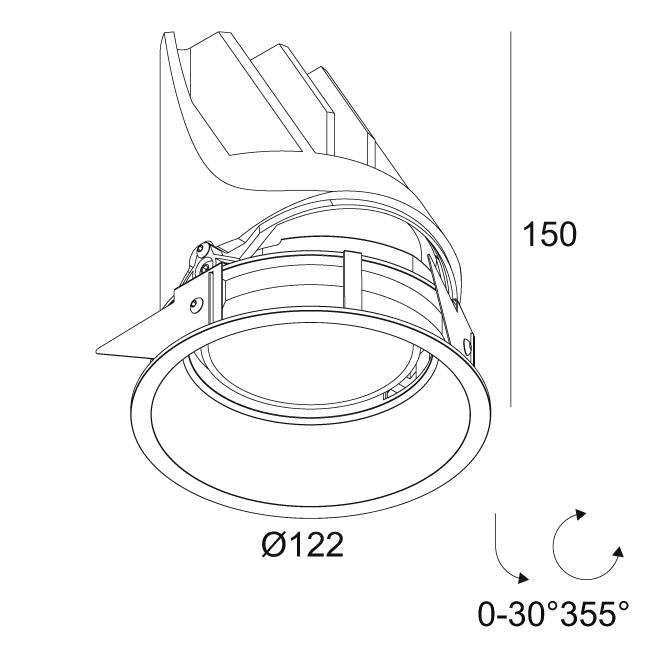 Afbeeldingen van ENTERO RD-L 92745 B IP20 LED - 2700K - CRI90 - 45°