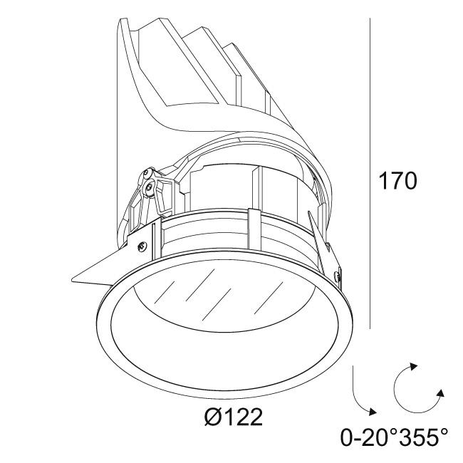 Afbeeldingen van ENTERO RD-L IP 92718 GC IP44/20 LED - 2700K - CRI90 - 18°