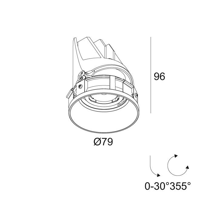 Afbeeldingen van ENTERO RD-S TRIMLESS 92710 GC IP20 LED - 2700K - CRI90 - 10°