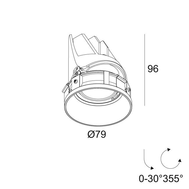 Afbeeldingen van ENTERO RD-S TRIMLESS 92720 GC IP20 LED - 2700K - CRI90 - 20°