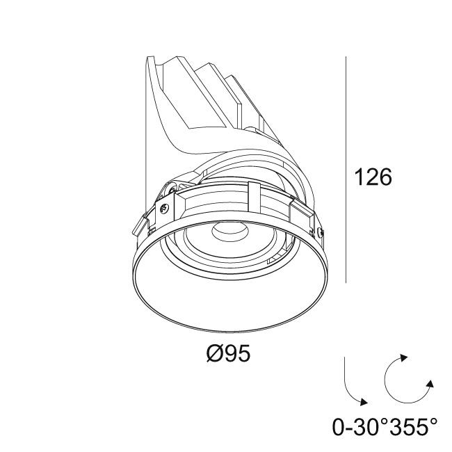 Afbeeldingen van ENTERO RD-M TRIMLESS 92710 B IP20 LED - 2700K - CRI90 - 10°