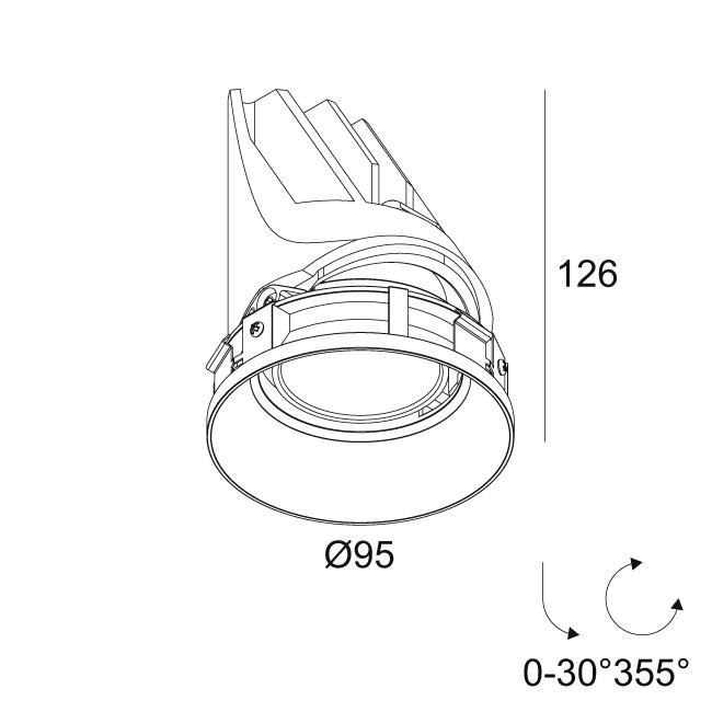 Afbeeldingen van ENTERO RD-M TRIMLESS 92718 GC IP20 LED - 2700K - CRI90 - 18°