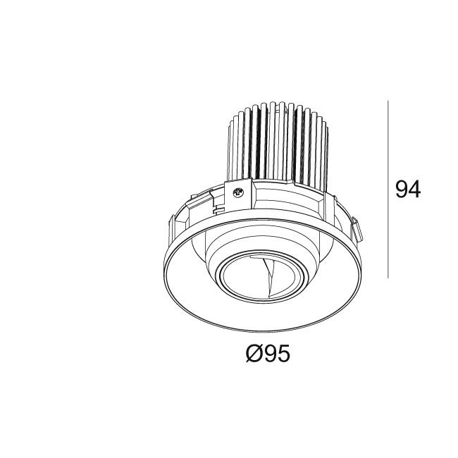 Afbeeldingen van ENTERO RD-M TRIMLESS WALLWASH 927 B IP20 LED - 2700K - CRI90