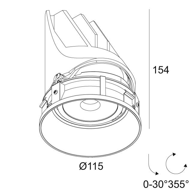 Afbeeldingen van ENTERO RD-L TRIMLESS 92710 GC IP20 LED - 2700K - CRI90 - 10°