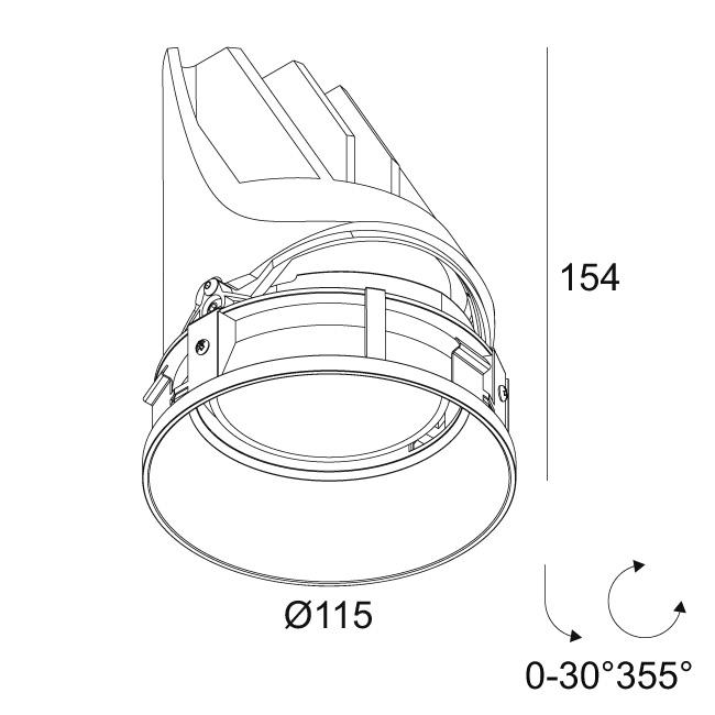 Afbeeldingen van ENTERO RD-L TRIMLESS 92718 B IP20 LED - 2700K - CRI90 - 18°