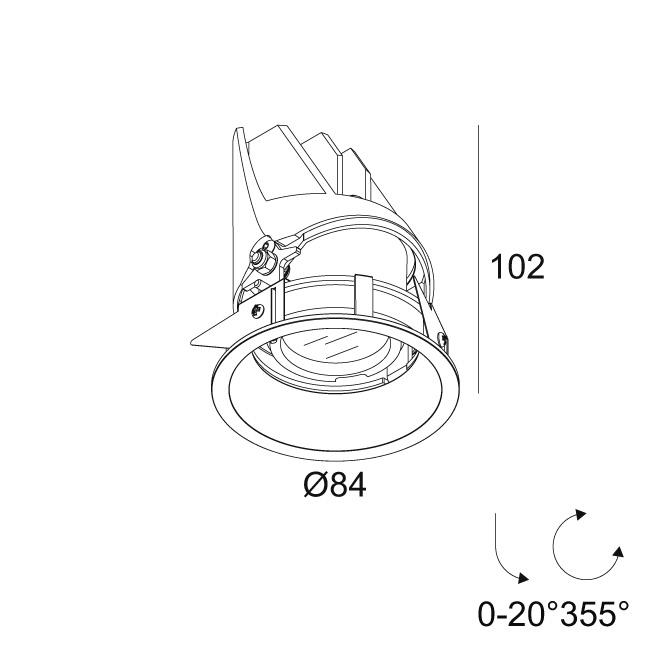 Afbeeldingen van ENTERO RD-S X 92720 B IP65 LED - 2700K - CRI90 - 20°