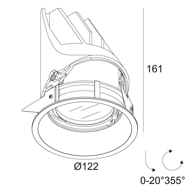 Afbeeldingen van ENTERO RD-L X 93010 B IP65 LED - 3000K - CRI90 - 10°