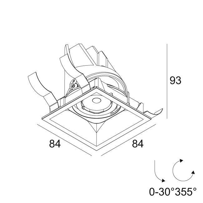 Afbeeldingen van ENTERO SQ-S 92710 B IP20 LED - 2700K - CRI90 - 10°