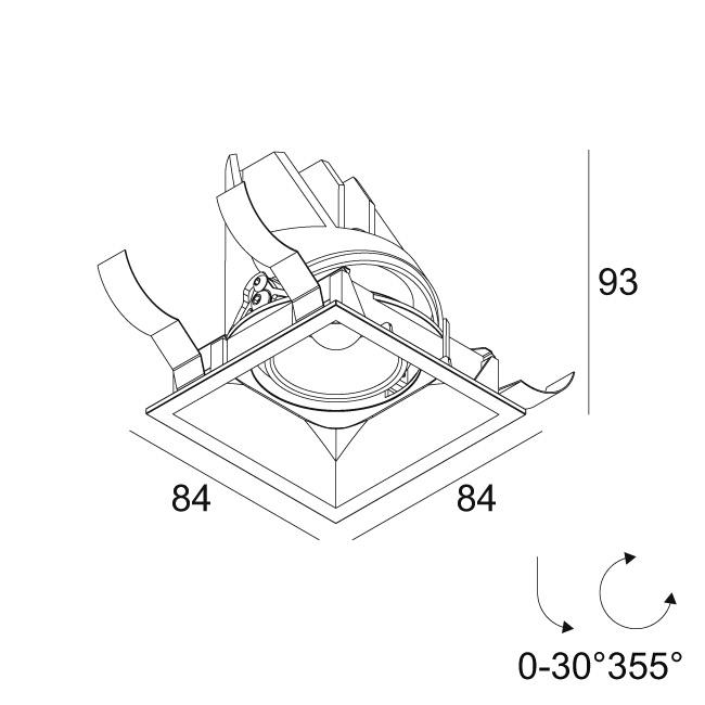 Afbeeldingen van ENTERO SQ-S 92720 B IP20 LED - 2700K - CRI90 - 20°