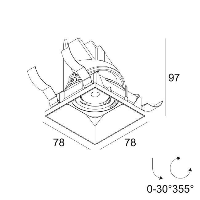 Afbeeldingen van ENTERO SQ-S TRIMLESS 92710 B IP20 LED - 2700K - CRI90 - 10°