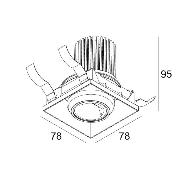 Afbeeldingen van ENTERO SQ-S TRIMLESS WALLWASH 927 GC IP20 LED - 2700K - CRI90