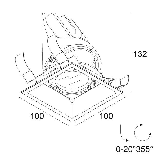 Afbeeldingen van ENTERO SQ-M X 92710 W IP65 LED - 2700K - CRI90 - 10°