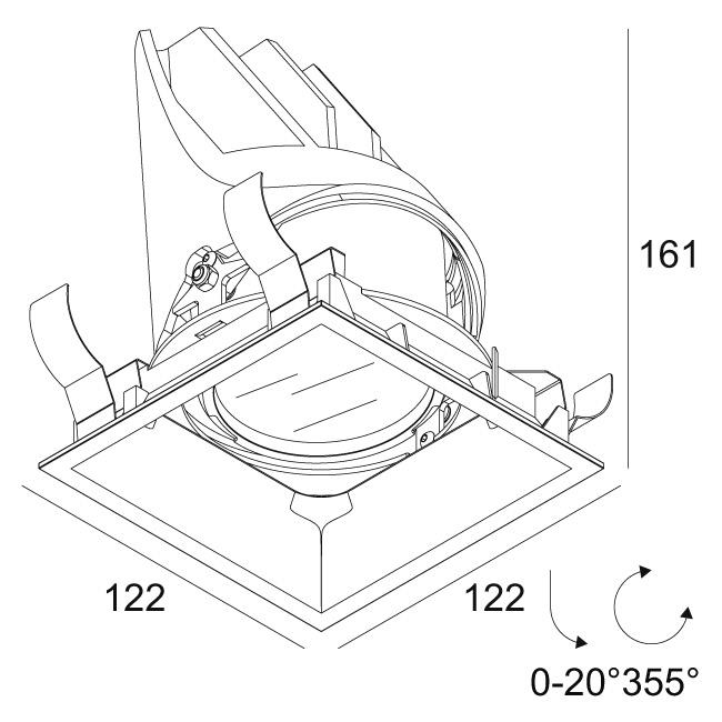 Afbeeldingen van ENTERO SQ-L X 92710 B IP65 LED - 2700K - CRI90 - 10°