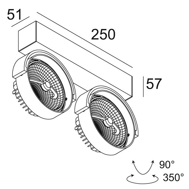 Afbeeldingen van RAND 211 LED DIM8 B IP20 LED - 2700K - CRI90 - 24°