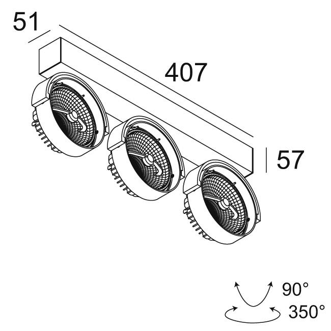 Afbeeldingen van RAND 311 LED DIM8 B IP20 LED - 2700K - CRI90 - 24°