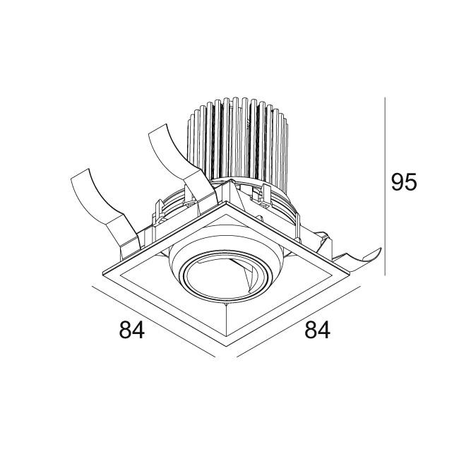 Afbeeldingen van ENTERO SQ-S WALLWASH TW 940 GC IP20 LED - 1800K-4000K - CRI90