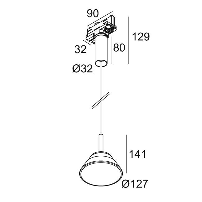 Afbeeldingen van TOUPE C AC 930 DIM8 W IP20 LED - 3000K - CRI90