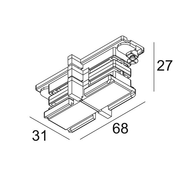 Afbeeldingen van TRACK 3F ON CORNER 180° B IP20