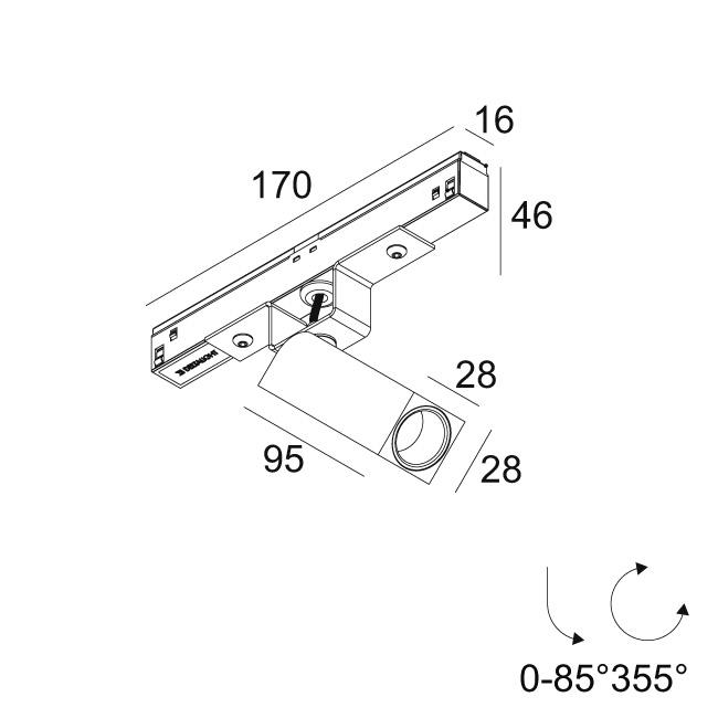 Afbeeldingen van M20/M26H - OCTAV 27 92730 MDL B IP20 LED - 2700K - CRI90 - 30°