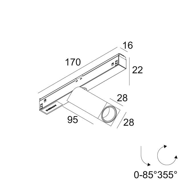 Afbeeldingen van M26L - OCTAV 27 92730 MDL FBR IP20 LED - 2700K - CRI90 - 30°