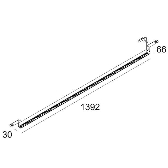 Afbeeldingen van D-LINER 30 INF SAPP 13 RD 83067 B-B IP20 LED - 3000K - CRI80 - 67°