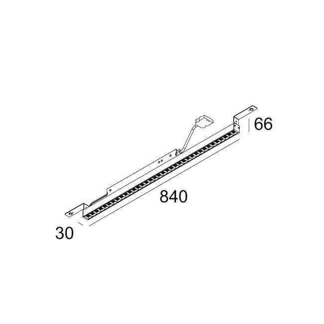 Afbeeldingen van D-LINER 30 INF SAPP 08 83067 DIM5 B-B IP20 LED - 3000K - CRI80 - 67°