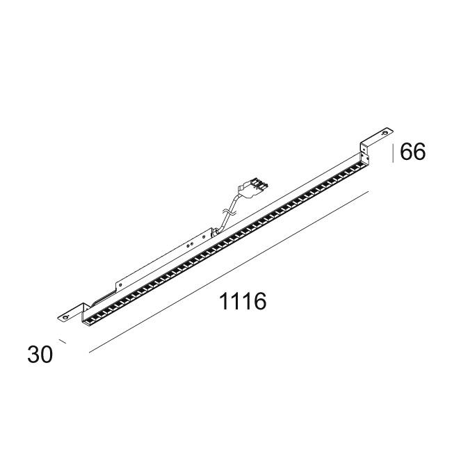 Afbeeldingen van D-LINER 30 INF SAPP 11 83067 DIM5 B-B IP20 LED - 3000K - CRI80 - 67°