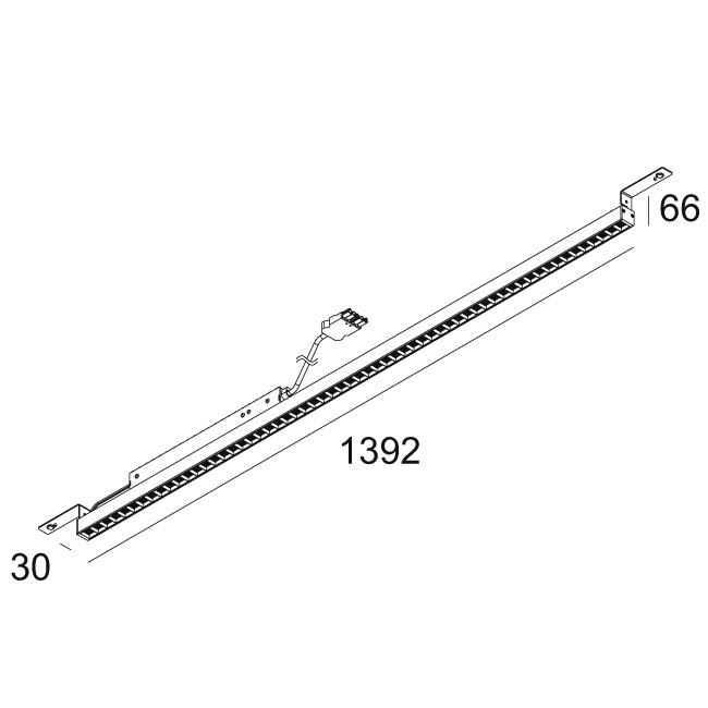 Afbeeldingen van D-LINER 30 INF SAPP 13 83067 DIM5 W-W IP20 LED - 3000K - CRI80 - 67°