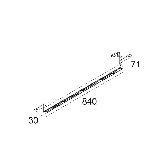 Afbeeldingen van D-LINER 30 INF 30BD 08 RD 83067 B-MMAT IP20 LED - 3000K - CRI80 - 67°