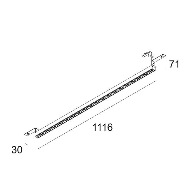 Afbeeldingen van D-LINER 30 INF 30BD 11 RD 83067 W-W IP20 LED - 3000K - CRI80 - 67°