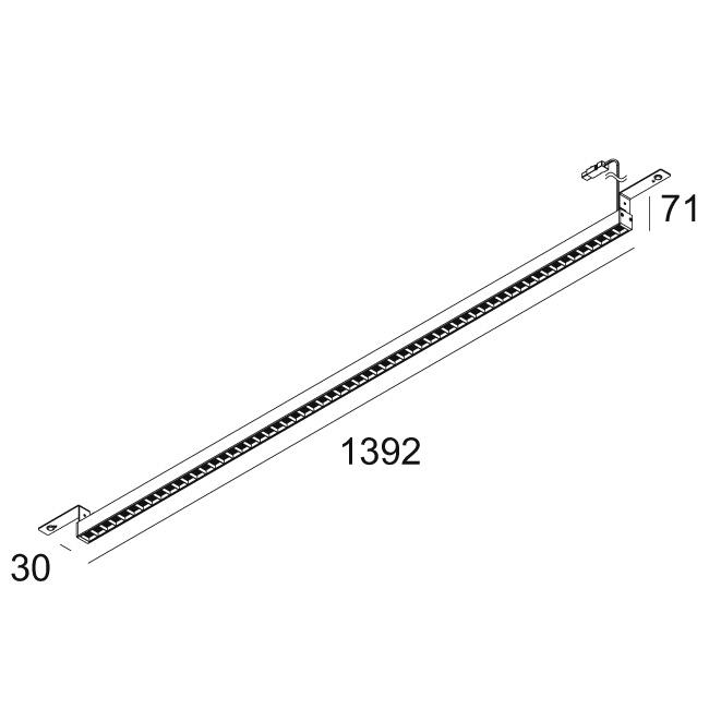 Afbeeldingen van D-LINER 30 INF 30BD 13 RD 83067 W-B IP20 LED - 3000K - CRI80 - 67°