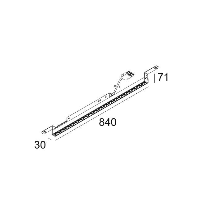 Afbeeldingen van D-LINER 30 INF 30BD 08 83067 DIM5 B-B IP20 LED - 3000K - CRI80 - 67°