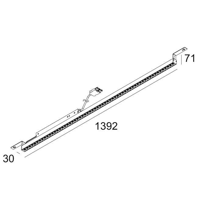 Afbeeldingen van D-LINER 30 INF 30BD 13 83067 DIM5 B-B IP20 LED - 3000K - CRI80 - 67°