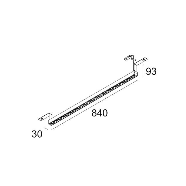 Afbeeldingen van D-LINER 30 INF HF40 08 RD 84067 B-MMAT IP20 LED - 4000K - CRI80 - 67°