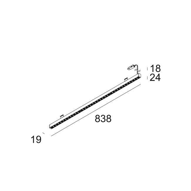 Afbeeldingen van D-LINER 19 INF SAPP/30BD 08 RD 83067 B IP20 LED - 3000K - CRI80 - 67°