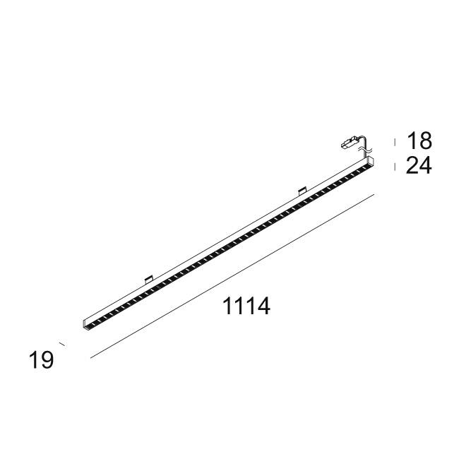 Afbeeldingen van D-LINER 19 INF SAPP/30BD 11 RD 83067 B IP20 LED - 3000K - CRI80 - 67°