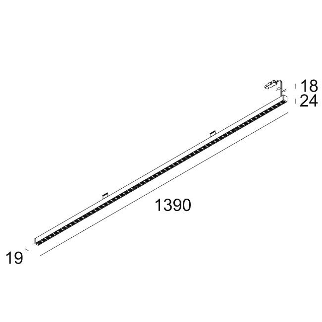 Afbeeldingen van D-LINER 19 INF SAPP/30BD 13 RD 83067 B IP20 LED - 3000K - CRI80 - 67°