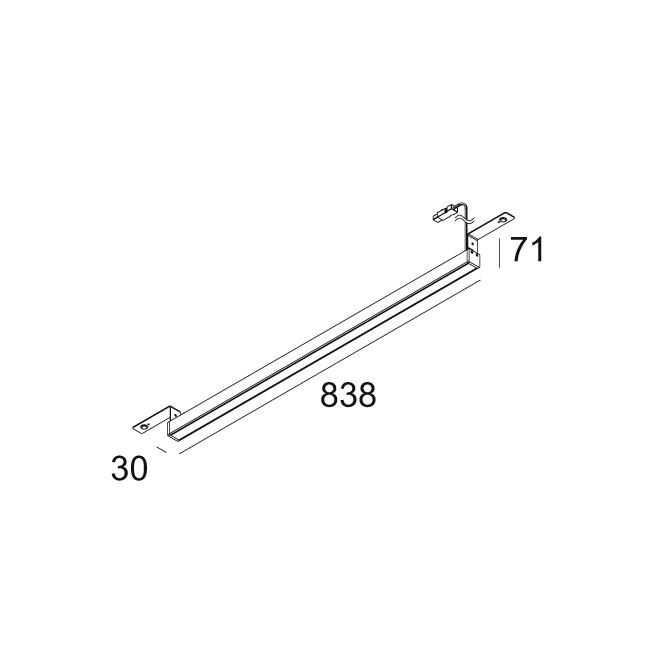 Afbeeldingen van D-LINER 30 SBL 30BD 08 RD 930 B IP20 LED - 3000K - CRI90