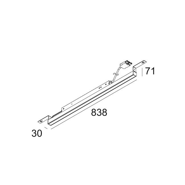 Afbeeldingen van D-LINER 30 SBL 30BD 08 930 DIM5 W IP20 LED - 3000K - CRI90