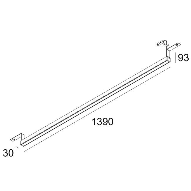 Afbeeldingen van D-LINER 30 SBL HF40 13 RD 930 B IP20 LED - 3000K - CRI90