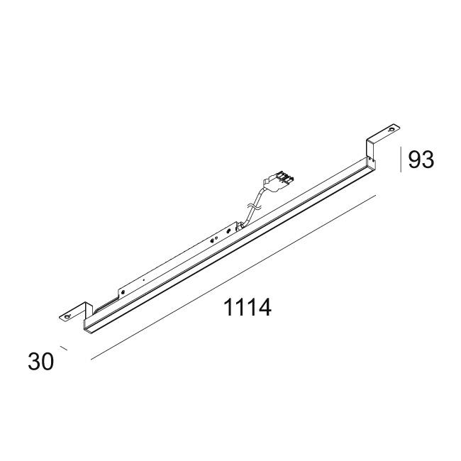 Afbeeldingen van D-LINER 30 SBL HF40 11 930 DIM5 B IP20 LED - 3000K - CRI90