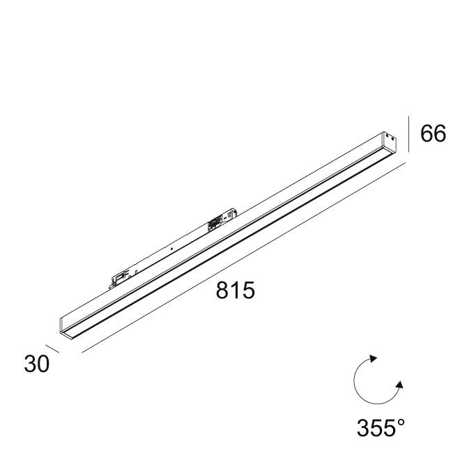 Afbeeldingen van LED LINE OK 930 ADM SLIM W IP20 LED - 3000K - CRI90