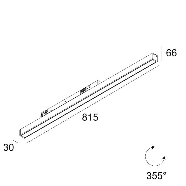 Afbeeldingen van LED LINE OK 930 ADM SLIM DIM5 B IP20 LED - 3000K - CRI90